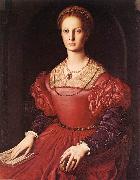 BRONZINO, Agnolo Portrait of Lucrezia Panciatichi fg Sweden oil painting reproduction